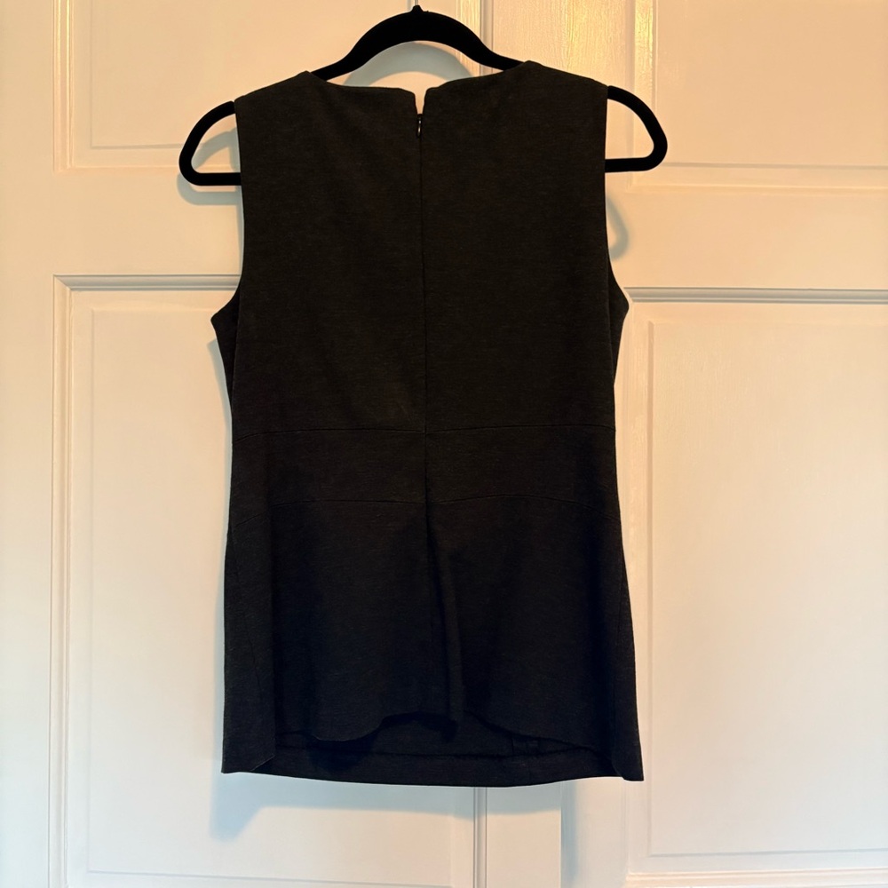 CAbi Black Sleeveless Blouse with Embellished Neckline - Picture 3 of 3